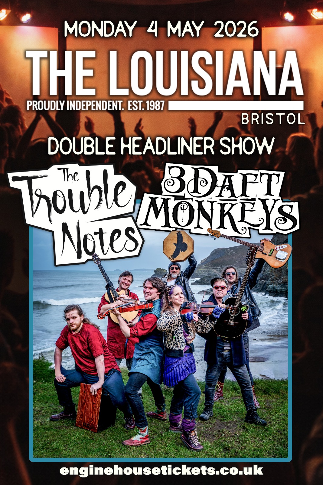 3 Daft Monkeys + The Trouble Notes